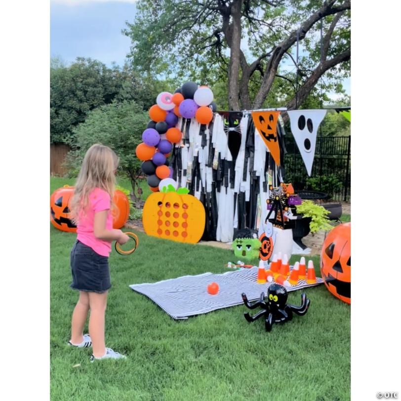 8 1/2" Fall-Themed Candy Corn Plastic Bowling Game Set - 7 Pc.
