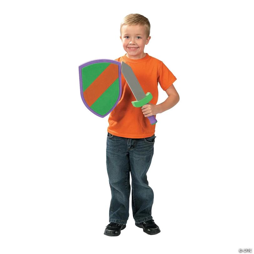 8 1/2" x 12" - 14" Foam Pretend Play Swords & Armor Sets - 12 Pc.