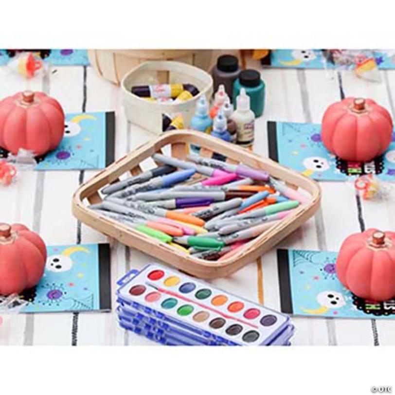 8" 8-Color Plastic Watercolor Refill Tray Art Supplies - Set of 12
