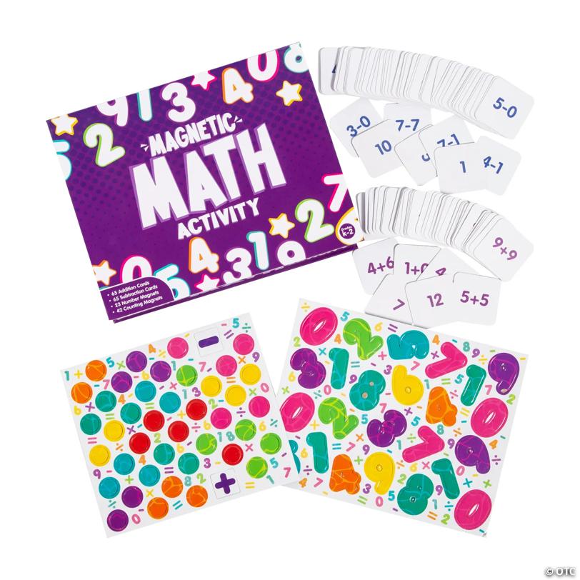 8" x 10 1/4" Magnetic Math Counting Activity Box Set - 72 Pc.