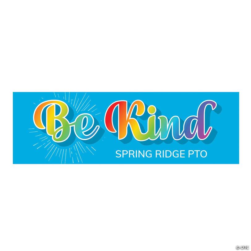 90" x 29" Be Kind Custom Banner - Large