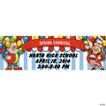 90" x 29" Big Top Carnival Custom Banner - Large