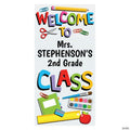 90" x 29" Personalized Large Welcome to the Classroom Door Banner