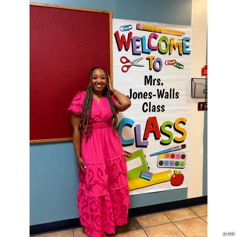 90" x 29" Personalized Large Welcome to the Classroom Door Banner