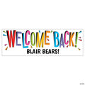 90" x 29" Welcome Back Custom Banner - Large