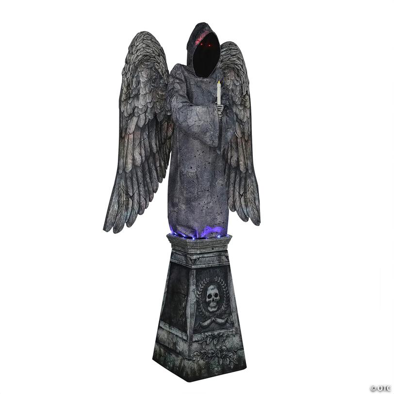 96" Animated Cemetery Angel Halloween Decoration - image 2