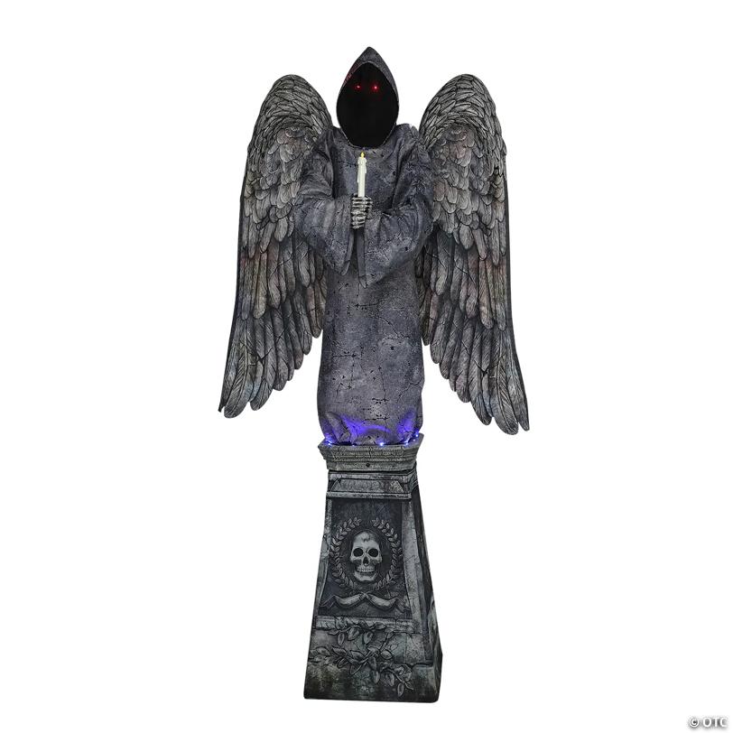 96" Animated Cemetery Angel Halloween Decoration - image 7