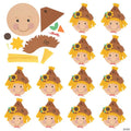9" Paper Plate Fall Scarecrow Hanging Sign Craft Kit - Makes 12