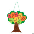 9" x 10" Multicolor Tree of Thanks Hanging Foam Craft Kit – Makes 12