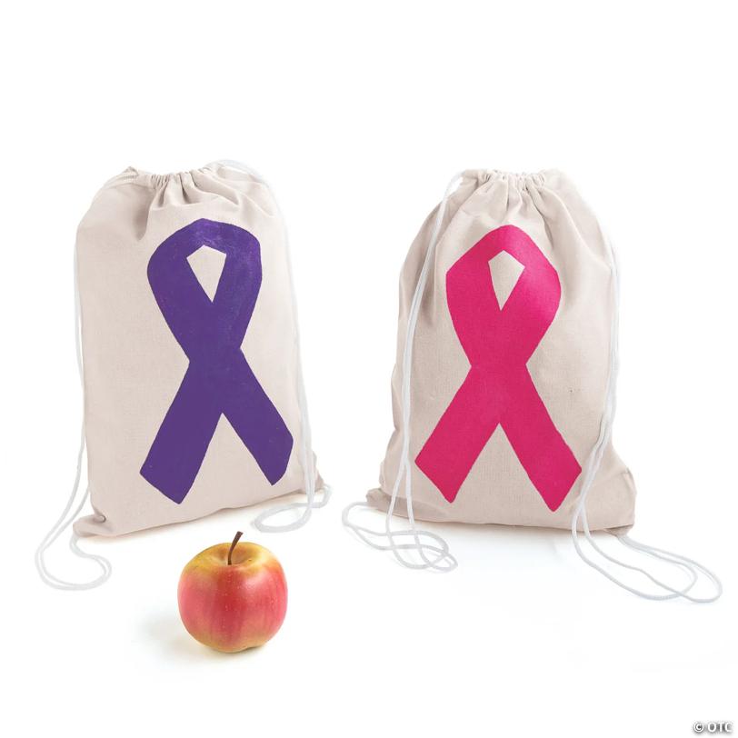 9" x 13 1/2" Bulk 48 Pc. DIY Medium Canvas Drawstring Bags