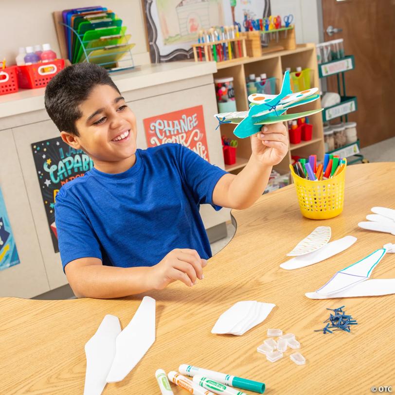 9" x 9" DIY STEAM Design Your Own Plane & Glider Kit - 10 Pc.
