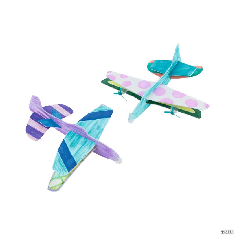 9" x 9" DIY STEAM Design Your Own Plane & Glider Kit - 10 Pc.