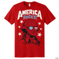Adults America Rocks Red T-Shirt Elite Festo