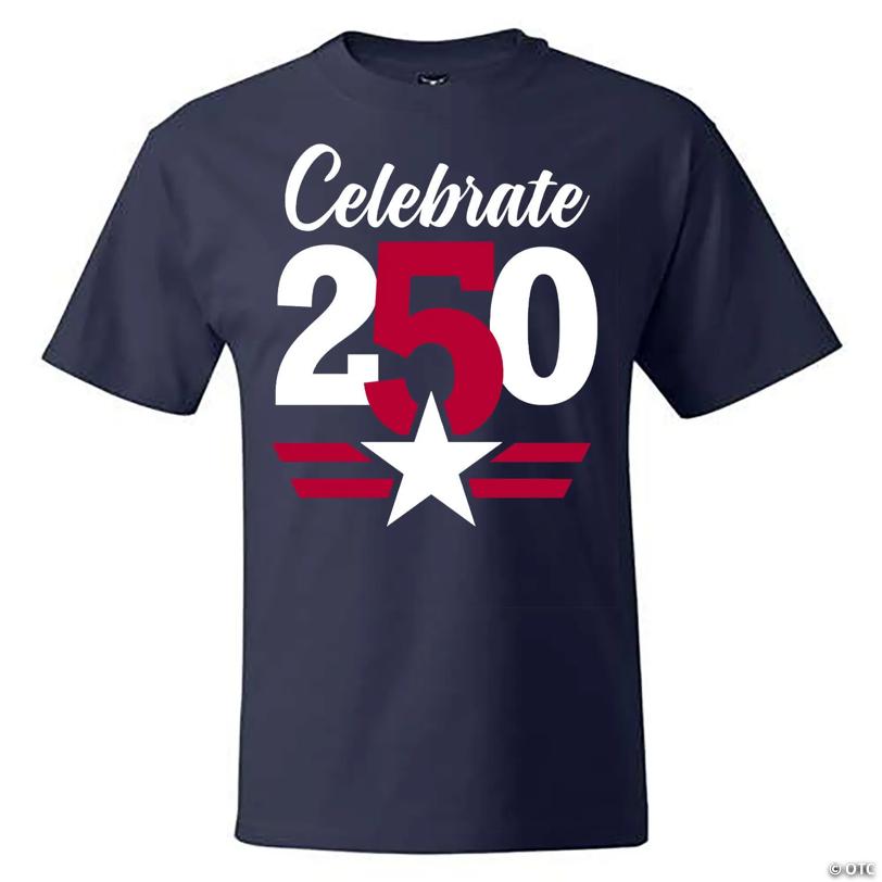 Adults Celebrate 250 Navy T-Shirt Elite Festo