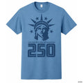 Adults Lady Liberty 250 Blue T-Shirt Elite Festo