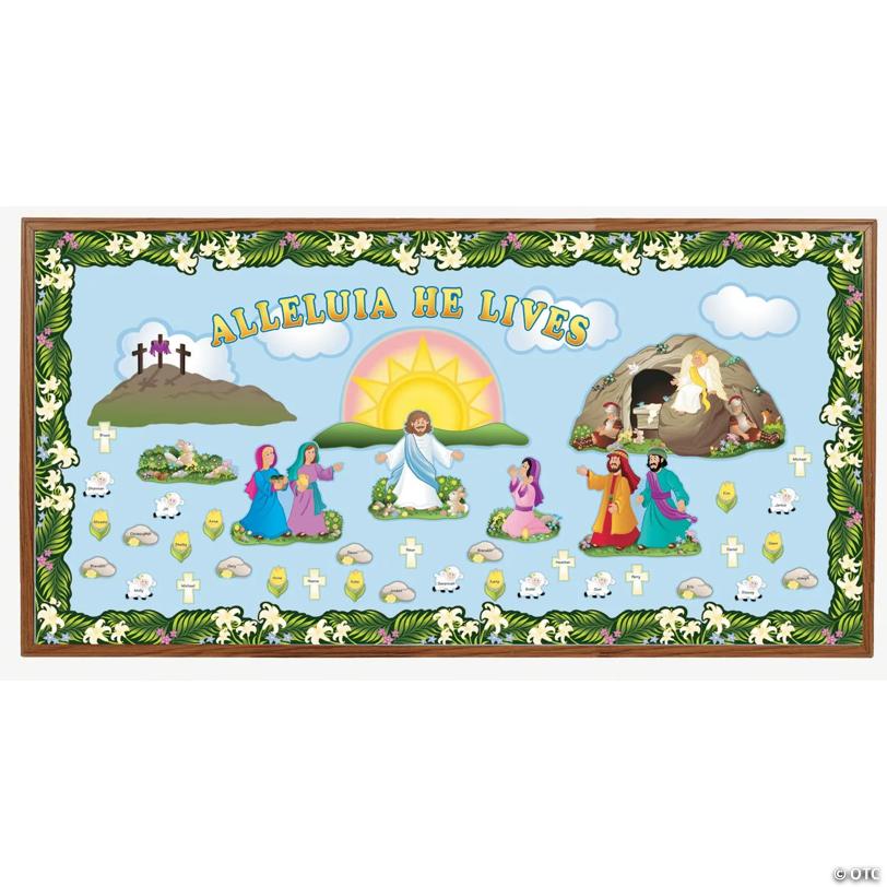 Alleluia He Lives Bulletin Board Set - 189 Pc.
