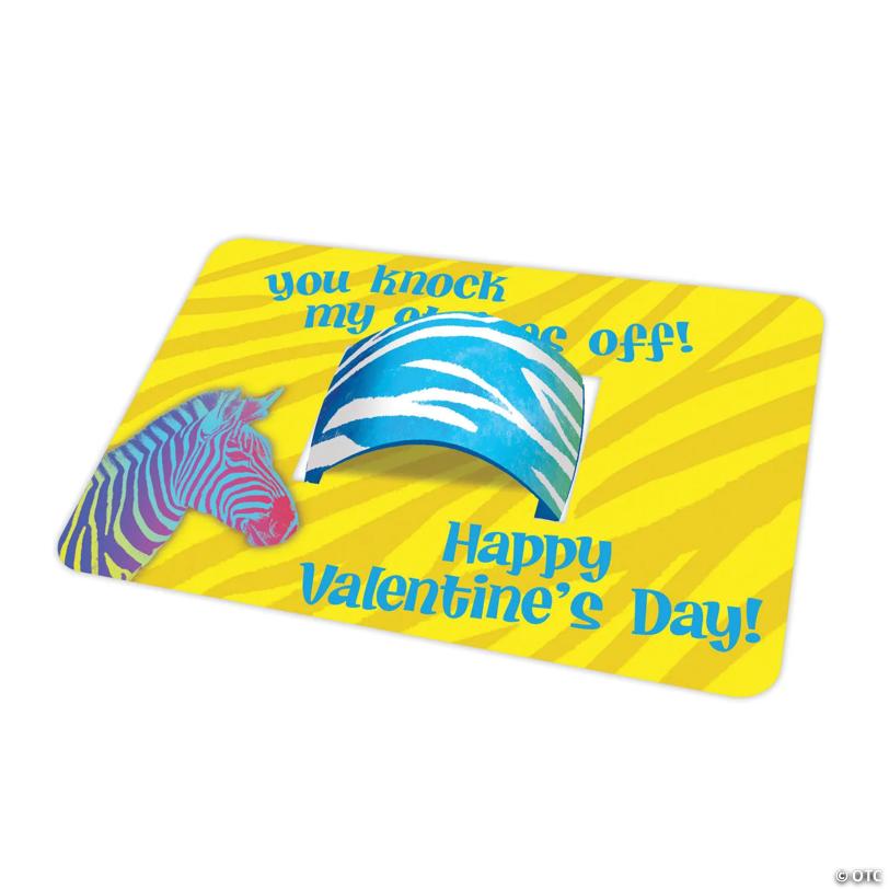 Animal Print Slap Bracelets Set of 28 Valentines