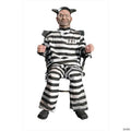 Animated Buzz Condemned Prisoner in Electric Chair with Sound Halloween Decoration
