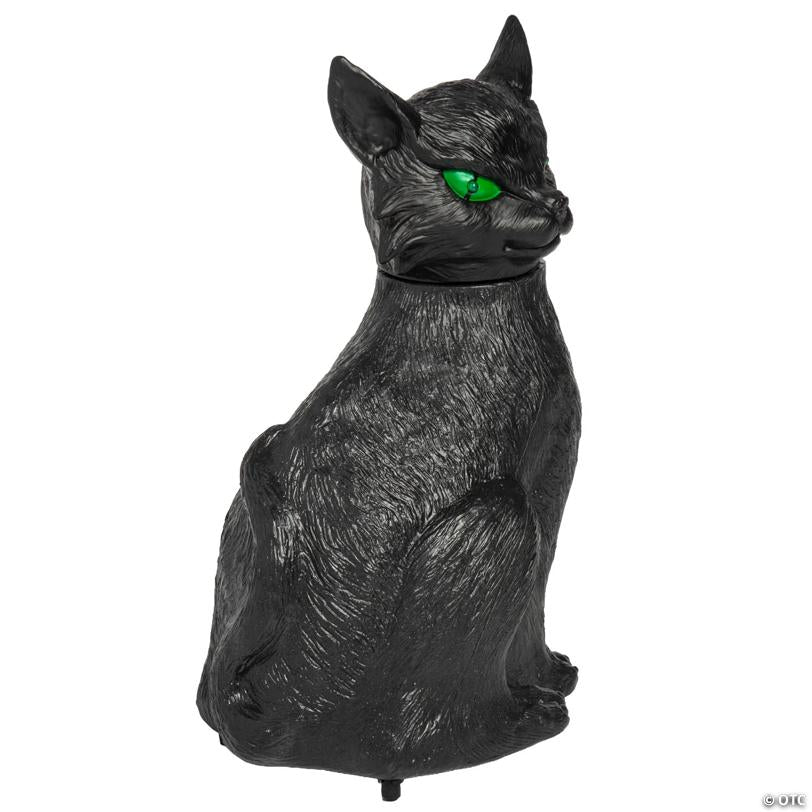 Animated & Light-Up Black Cat Tabletop Halloween Decoration - 14 - image 4
