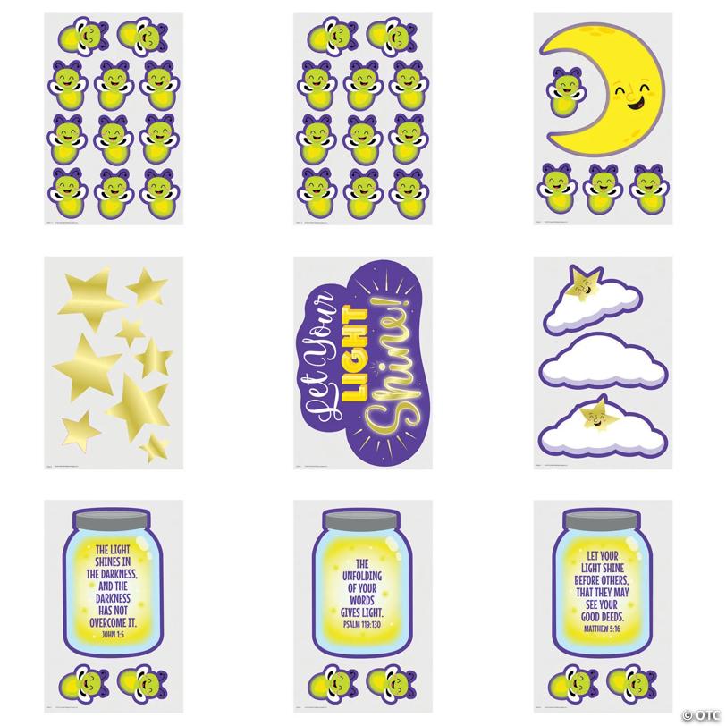 Be the Light Mason Jar Bulletin Board Set - 48 Pc.
