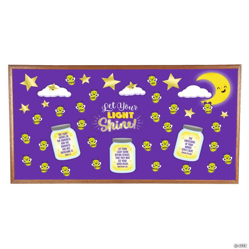 Be the Light Mason Jar Bulletin Board Set - 48 Pc.