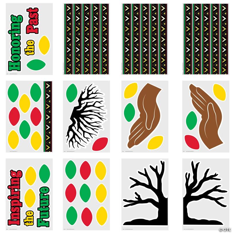 Black History Month Cardstock Bulletin Board Set - 57 Pc.
