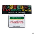 Black History Quote of the Day Cardstock Bulletin Board Set - 30 Pc.
