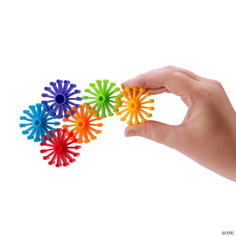Bulk 100 Pc. Mini Connecting Gear Shapes Building Blocks Set