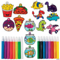 Bulk 120 Pc. Suncatcher & Paints Boredom Buster Coloring Activity Kit