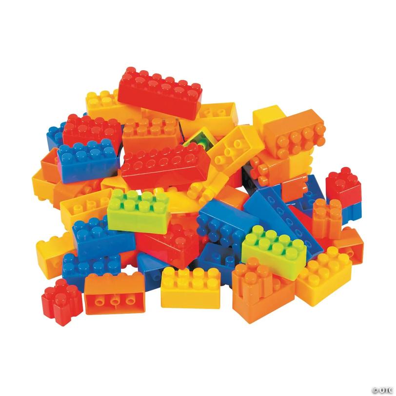 Bulk 140 Pc. Block Play Building Blocks Set