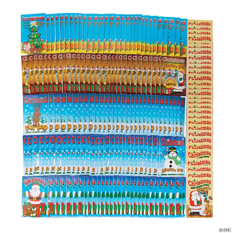 Bulk 180 Pc. Holiday Activity Pads