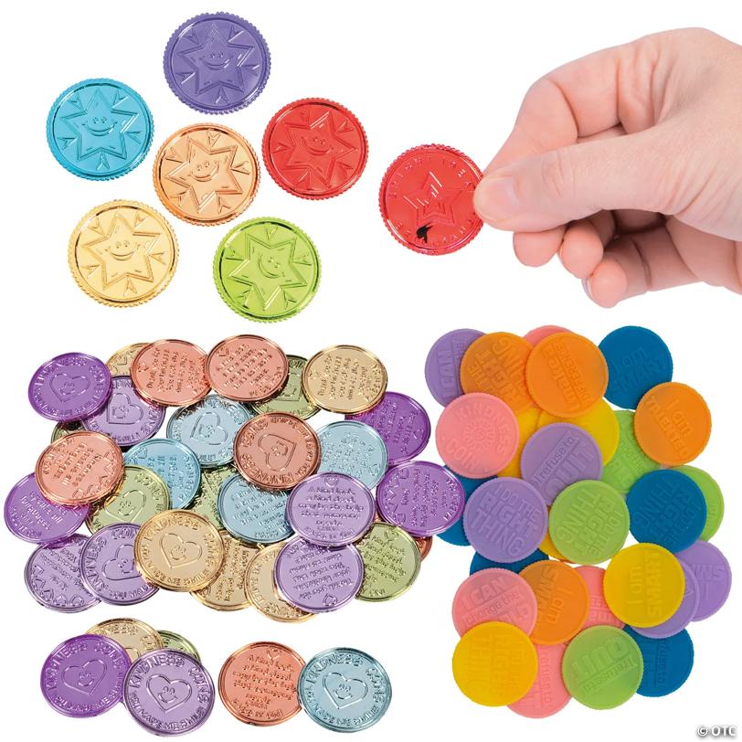 Bulk 432 Pc. Motivational Reward Coin Kit