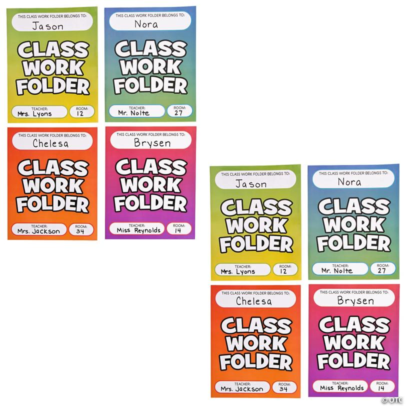 Bulk 48 Pc. Classwork Pocket Folders
