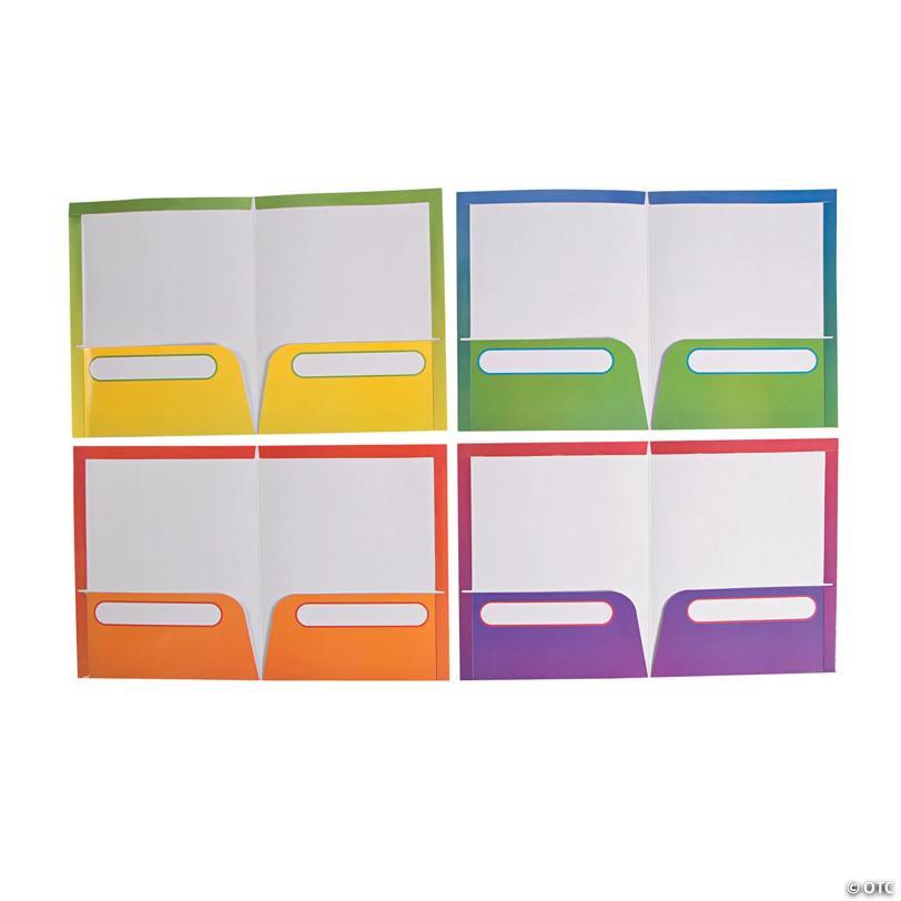Bulk 48 Pc. Classwork Pocket Folders