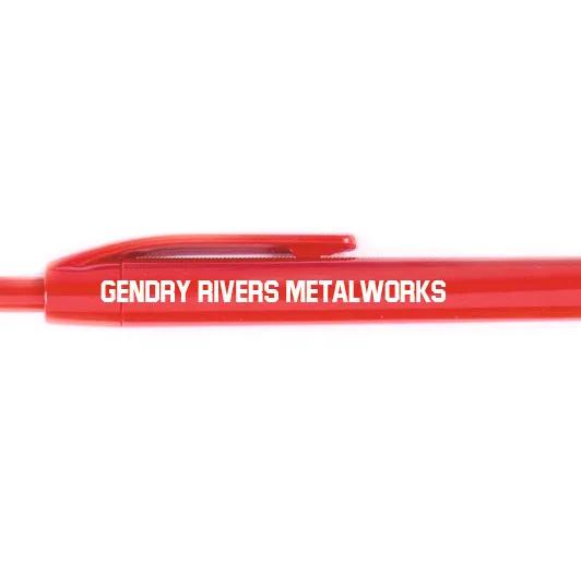 Bulk 48 Pc. Personalized Solid Color Plastic Retractable Pen Assortment