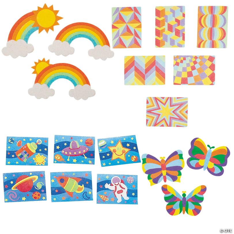 Bulk 72 Pc. Everyday Fun Sand Art Boredom Buster Activity Kit