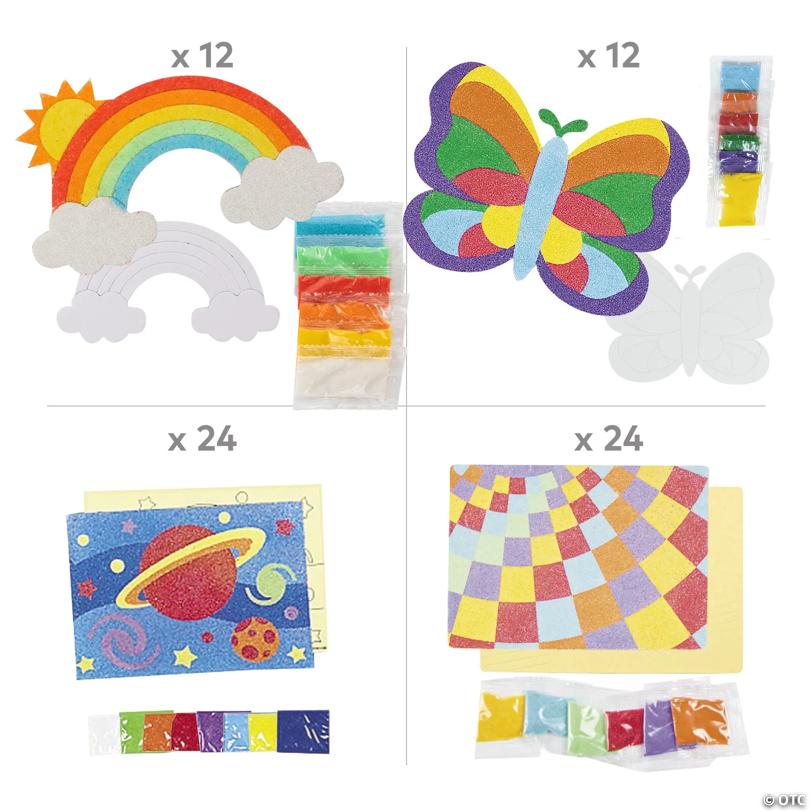 Bulk 72 Pc. Everyday Fun Sand Art Boredom Buster Activity Kit