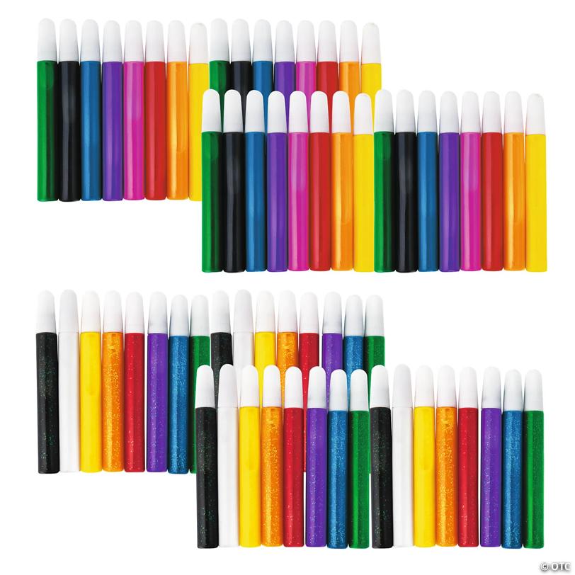 Bulk 72 Pc. Marvelous Suncatcher Plastic Paint Pen Kit