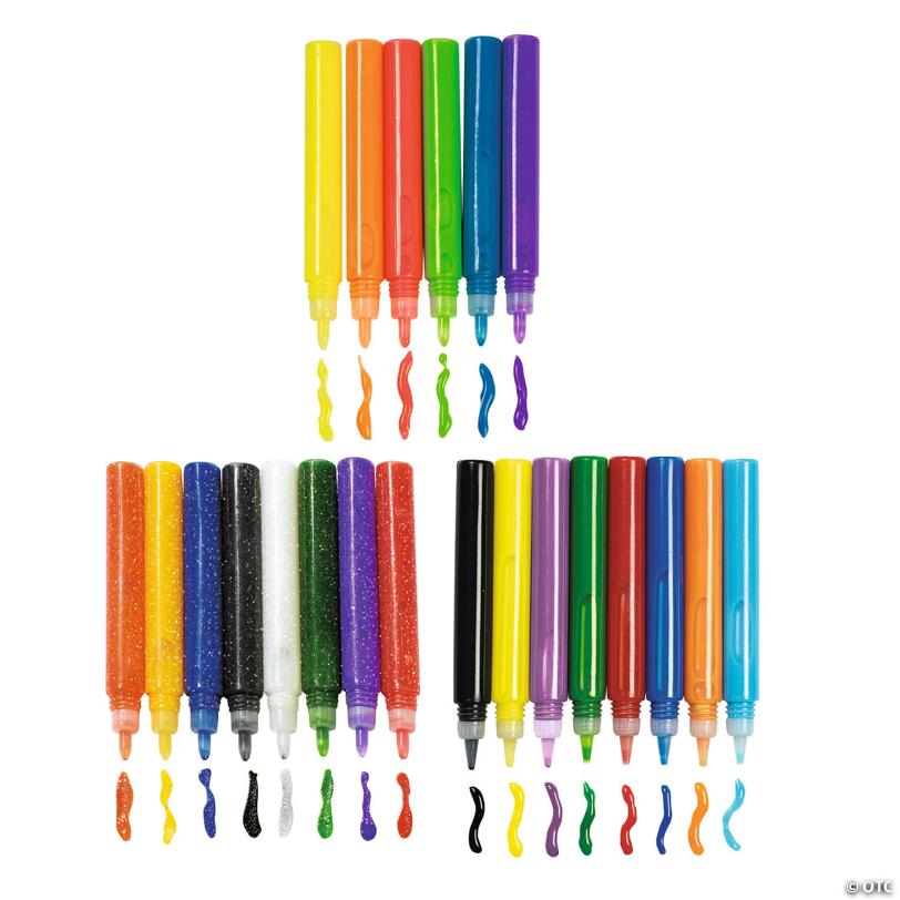 Bulk 72 Pc. Marvelous Suncatcher Plastic Paint Pen Kit