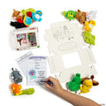 Bulk Desk Pet Home with Mini Pet Shop Stuffed Animals Kit for 48