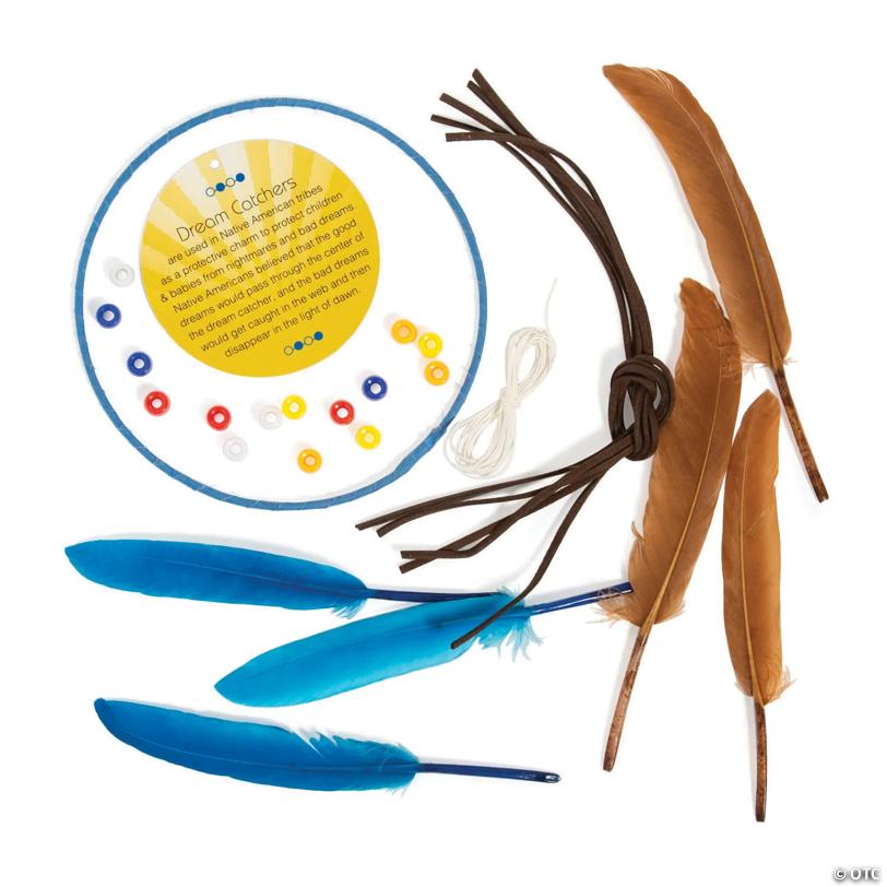 Bulk Dream Catcher with Educational Card Craft Kit- Makes 48