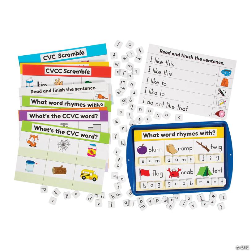 CVC, CVCC & CCVC Words Magnetic Activity Set – 154 Pc.
