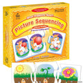 Carson Dellosa What Happens Next? Pre-Reading Puzzle Game Set, Colorful 3-Scene Picture Sequencing Phonics Game With 14 3-Scene Puzzles, Ages 4+ (42 pc)