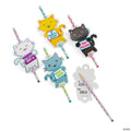 Cat Pencils with Card - 24 Pc.