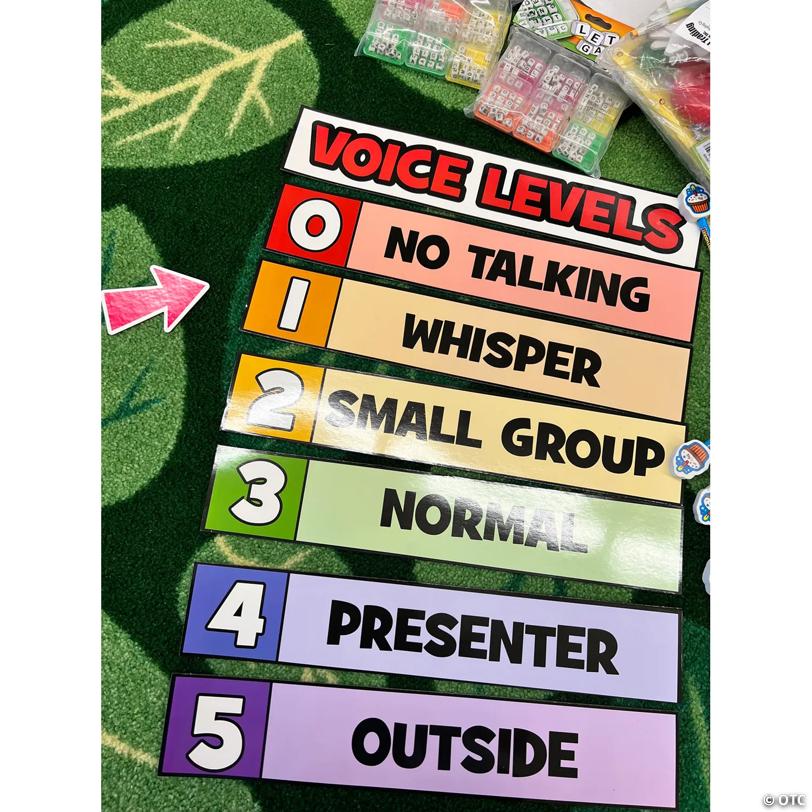 Class Volume Management Learning Multicolor Magnet Set - 8 Pc.
