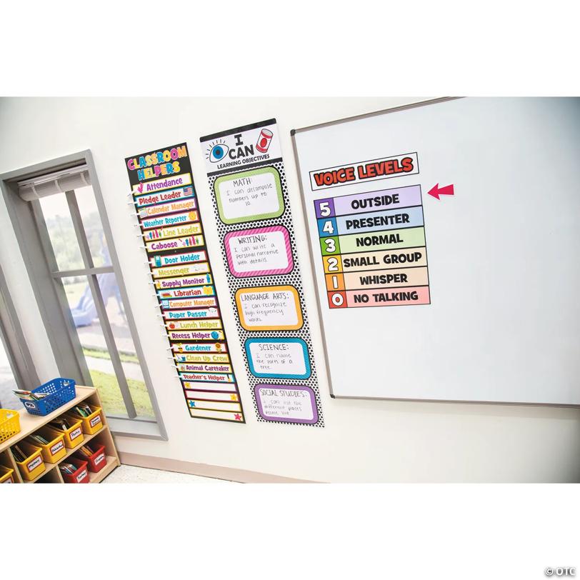 Class Volume Management Learning Multicolor Magnet Set - 8 Pc.