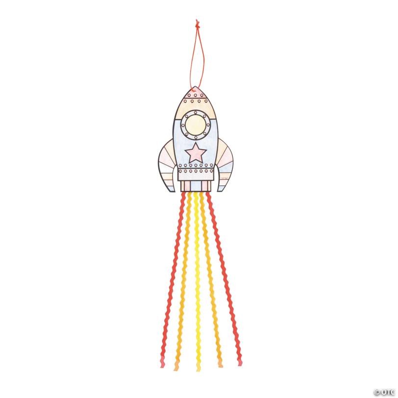 Color Your Own Rocket Craft Kit - Makes 12