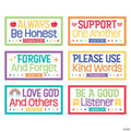 Colorful Bible Classroom Rules Poster Set - 6 Pc.