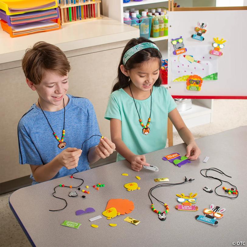 Cool Safari Animal Magnet Craft Kit - Makes 12