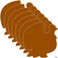 Creative Shapes Etc. - Large Single Color Creative Foam Craft Cut-outs - Turkey